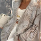 Hand-knitted Openwork Cardigan