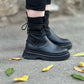 Ladies Lace-up High Top Boots (Two-way Wear)