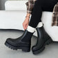 Women's Autumn Leather Thick-soled Boots