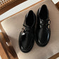 Autumn Shiny Leather Loafers