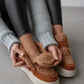 Genuine Suede Plush Detailed Velcro Women's Boots