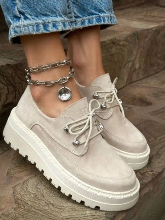 Ladies Lace-Up Casual Shoes