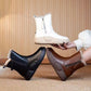 Women's Winter Zipper Round Toe Plush Orthopedic Boots