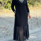 V-neck Casual Slim Long Dress