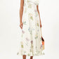 Floral-print Hemp-poplin Midi Dress