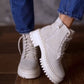 Women's Fall Suede High Top Boots