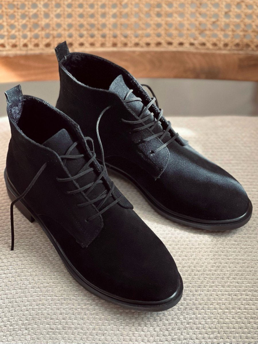 Women's Suede Casual Flat Boots