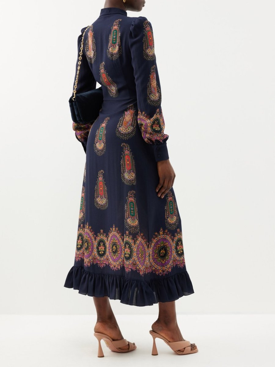 Paisley Print Dress