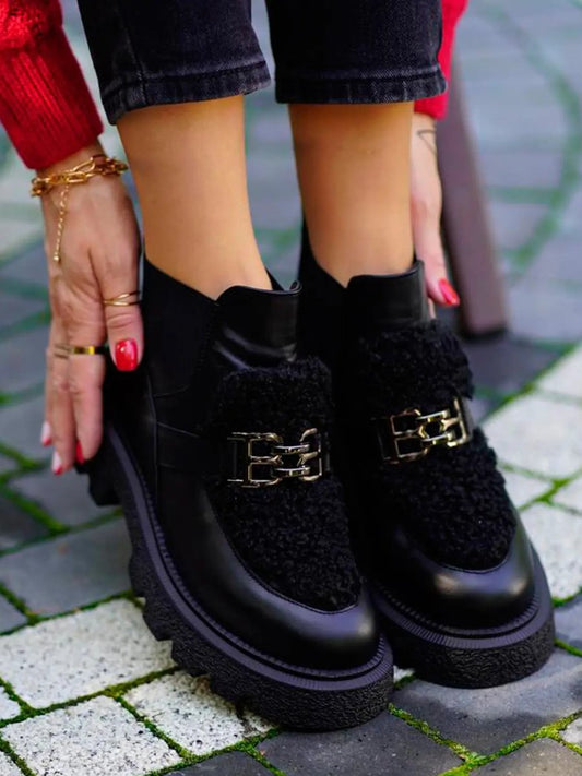 Women's Fall Buckle Boots