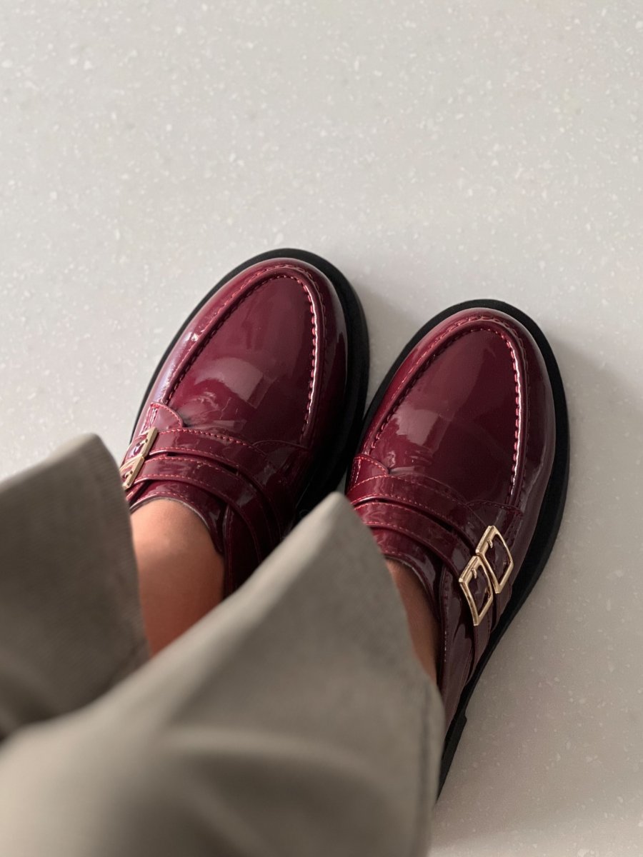 Autumn Shiny Leather Loafers