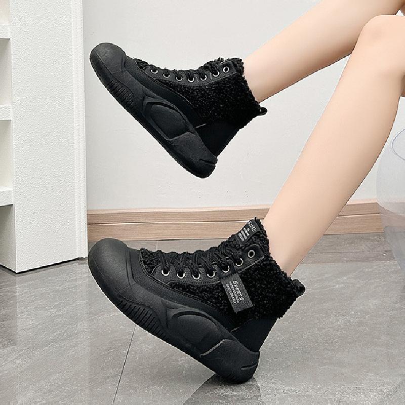 New High-top Warm Thick-soled Ankle Boots