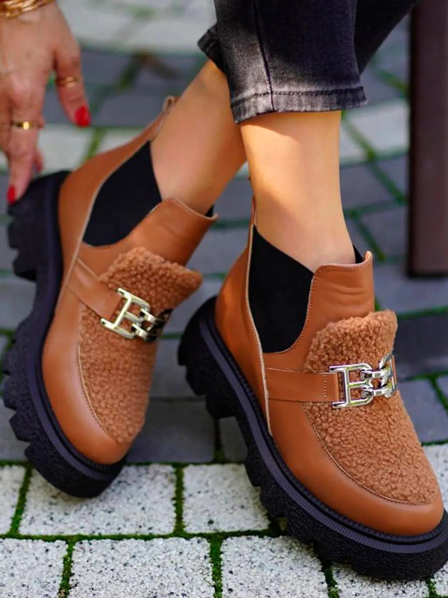 Women's Fall Buckle Boots