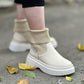 Ladies Lace-up High Top Boots (Two-way Wear)