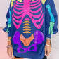 Rainbow Skeleton Sweatshirt Dress