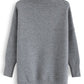 Cozy Ribbed Turtleneck Sweater In Grey