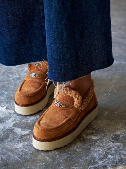 Women's Suede Warm Loafers