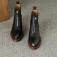 Ladies Zipper Genuine Leather Boots