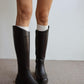 Genuine Leather Short Heel Zippered Women's Boots