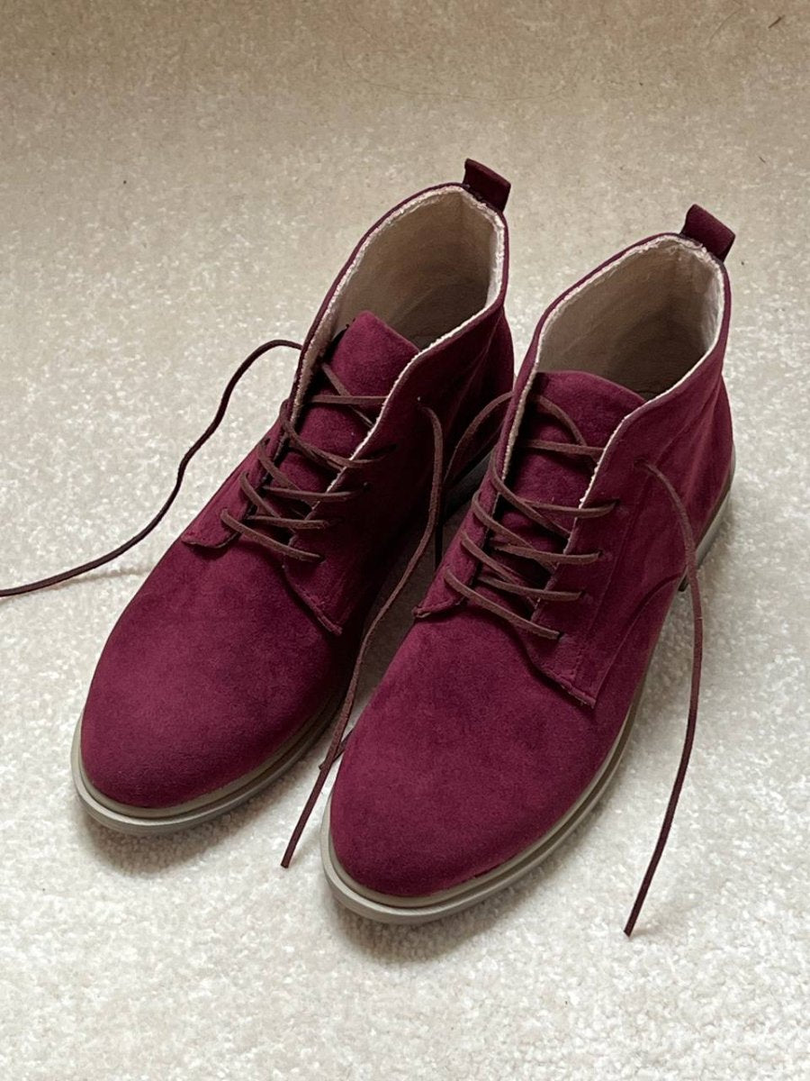 Women's Suede Casual Flat Boots