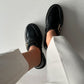 Autumn Shiny Leather Loafers