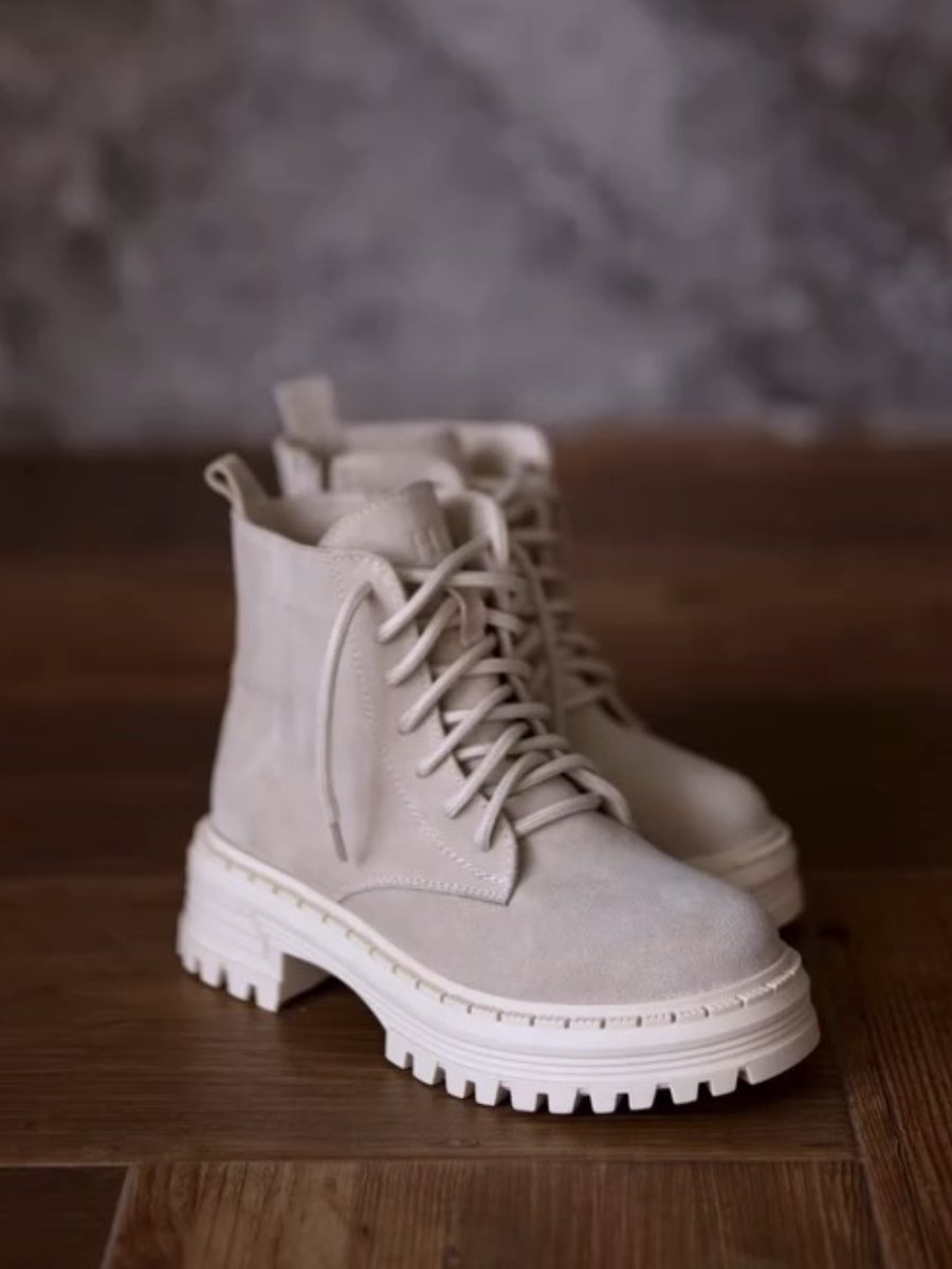 Women's Fall Suede High Top Boots