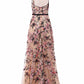 Floral Embroidered Halterneck Dress