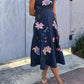 Floral Embroidered Midi Dress