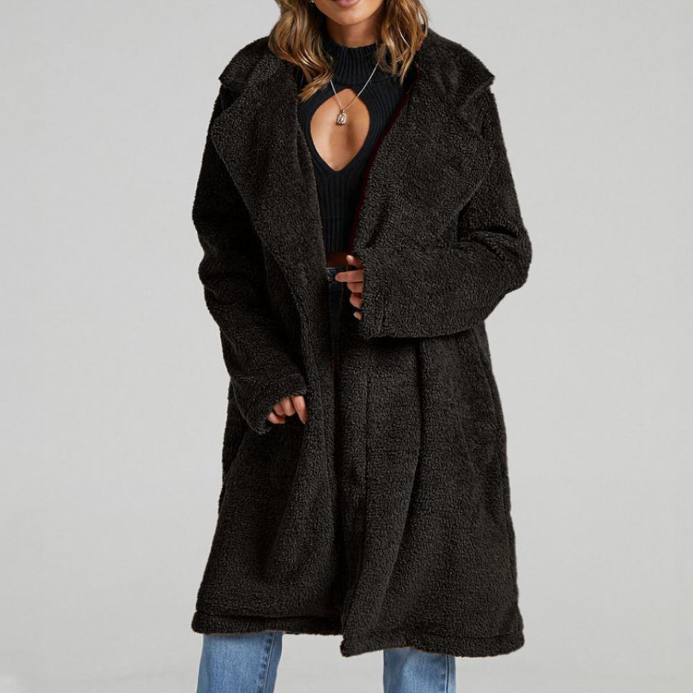 Long Autumn Lapel Coat