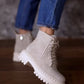 Women's Fall Suede High Top Boots