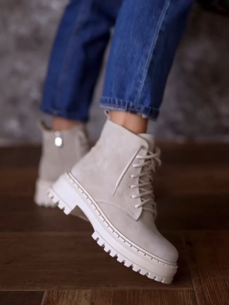 Women's Fall Suede High Top Boots