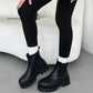 Women's Autumn Leather Thick-soled Boots