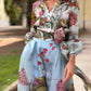 Fashion Long Sleeve Floral Loose Maxi Dress