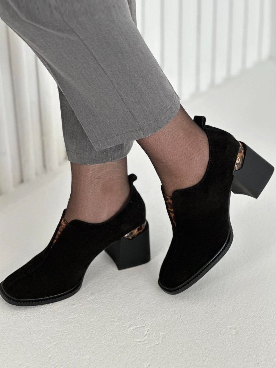 Fashion Suede Chunky Heels